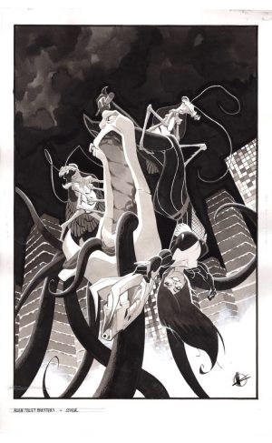 Alien Toilet Monsters Cover by Matteo Scalera