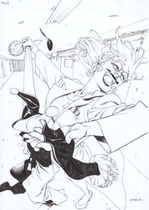Harley Quinn 25th Pin Up by Bengal