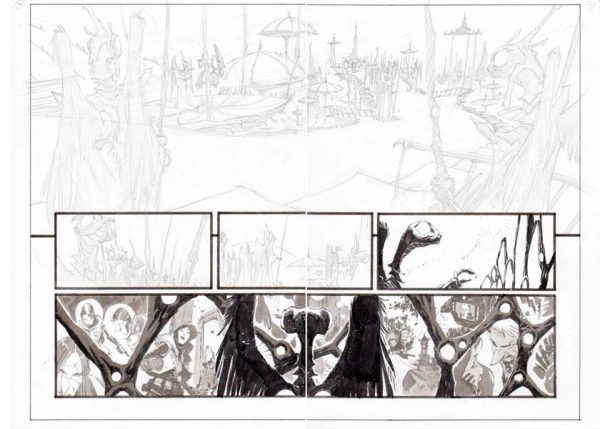 Black Science #37 p.14-15 by Matteo Scalera