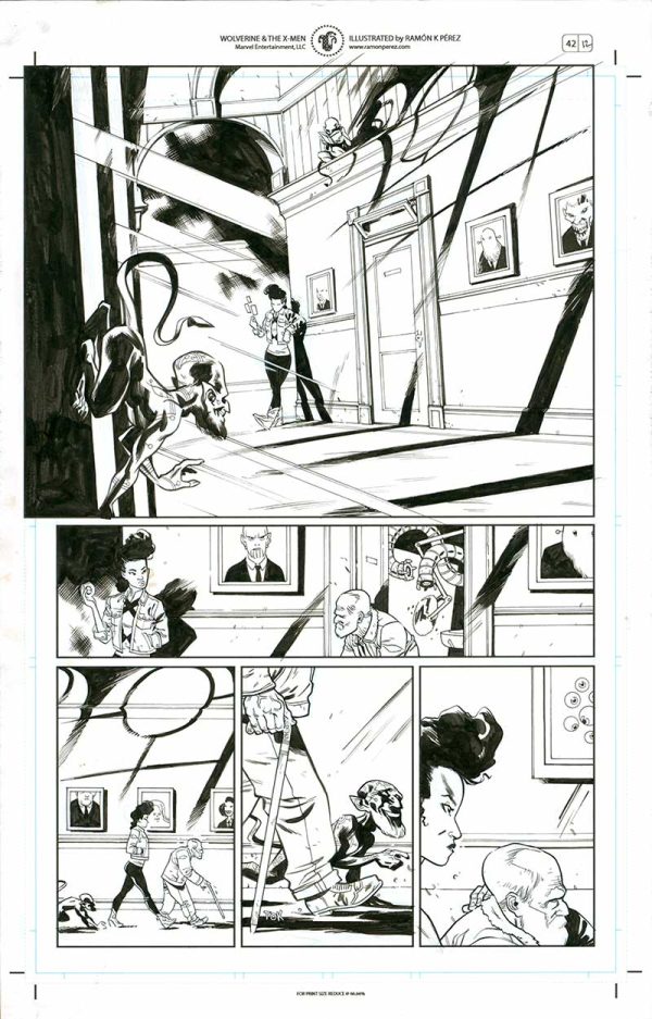 Wolverine and the X-Men #42 p.12 by Ramon Perez