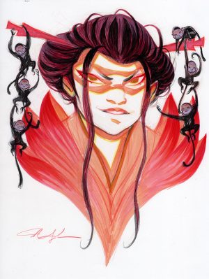 Samurai with Monkeys by Mindy Lee