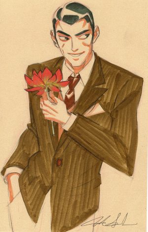 Crimson Lotus by Mindy Lee