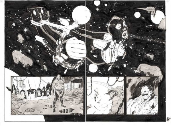 Space Bandits #3 p.16-17 by Matteo Scalera