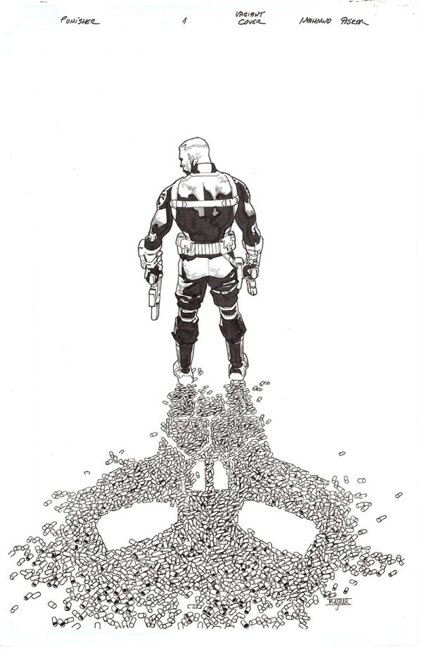 Punisher #1 Cover by Mahmud Asrar