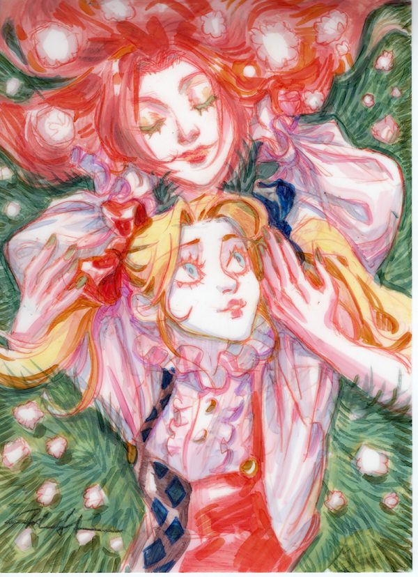 Harley Quinn and Ivy Hugs by Mindy Lee