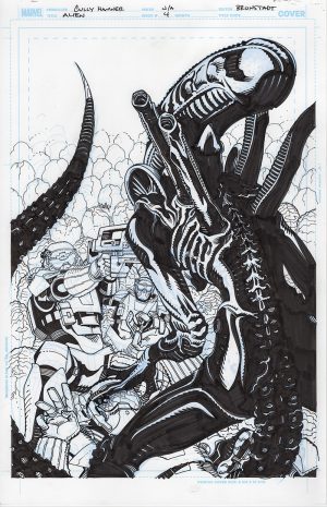 Alien #4 Cover by Cully Hamner