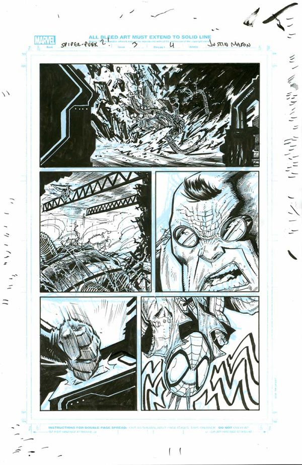 Spider-Punk: Arms Race #3 p.04 by Justin Mason