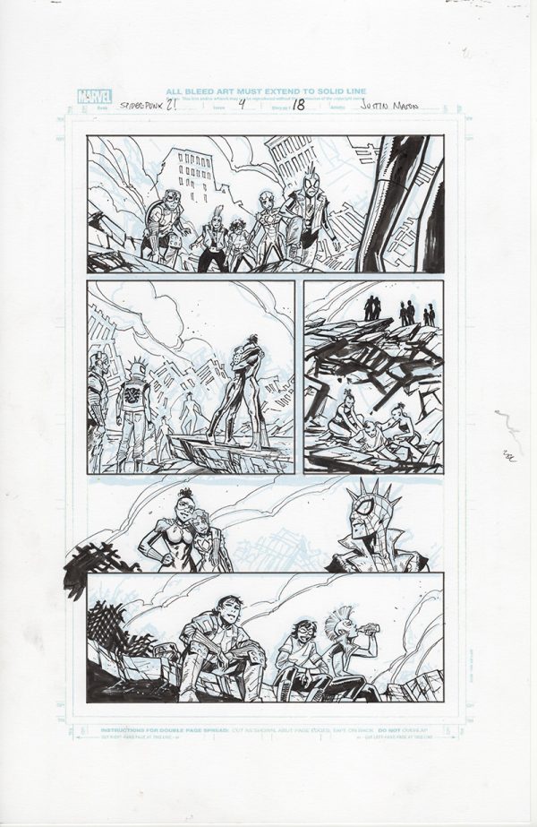 Spider-Punk: Arms Race Issue 4 p.18 by Justin Mason
