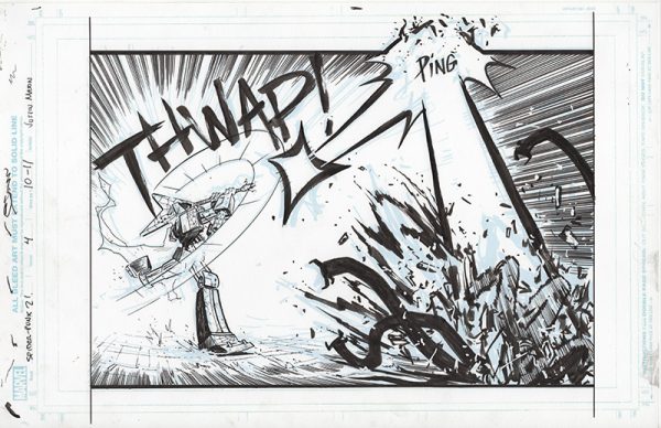 Spider-Punk: Arms Race Issue 4 p.10-11 by Justin Mason