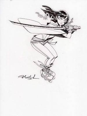 Ninja Skater by Mindy Lee