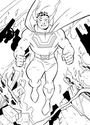 Ultraman 300 Trading Card Art by Wade von Grawbadger and Anthony Marques
